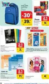 Carrefour folder Pagina 36: Sets acrylmarkers €9,98, A5-schrift €2,98