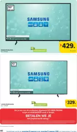 Carrefour folder Pagina 40: Samsung tv €329,00, Samsung QLED 4K €429,00