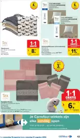 Carrefour folder Pagina 43: Stoelkussen €8,99, Handdoek Ruben €6,99