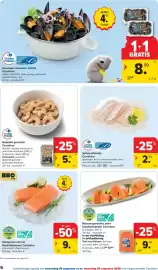 Carrefour folder Pagina 6: Schelvishaasje Carrefour €2,50, Zalmpavé met vel €9,00