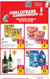 Carrefour Market folder week 34 Pagina 17: Frambozen omhuld met witte chocolade Pink Franuí €5,49, Dash en Lenor €12,98