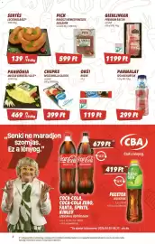 CBA akciós újság hét 34 Oldal 2: Gierlinger premium bacon €1.199,00, Chepke mozzarella sajtok €399,00
