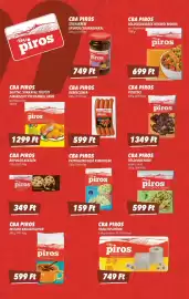 CBA akciós újság hét 34 Oldal 3: Cba piros zöldségkeverék €699,00, Cba piros puszedli €1.349,00