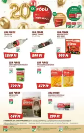 CBA akciós újság hét 34 Oldal 5: Cba piros téliszalámi €1.849,00, Cba piros stevia édesítőszer tabletta €799,00