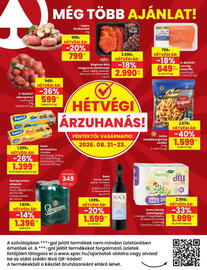 Spar akciós újság hét 34 Oldal 20: Bock notus cuvée €1.599,00, Tento family toalettpapír €1.999,00