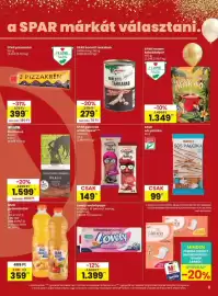 Spar akciós újság hét 34 Oldal 11: Spar reggeli keksz €149,00, Lovely toalettpapír €1.399,00