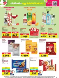Spar akciós újság hét 34 Oldal 13: Eduscho family kávé €4.499,00, Nescafe instant kávéspecialitás €2.199,00