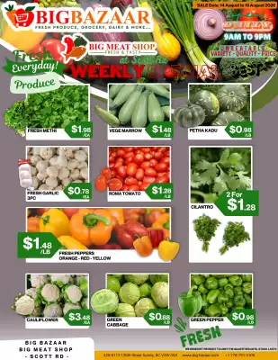 Big Bazaar Canada flyer (valid until 19-08)