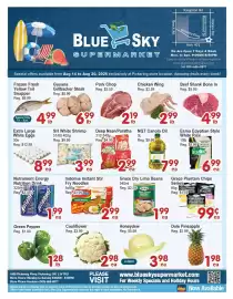 Blue Sky Supermarket flyer week 33 Page 1