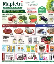 Mapletri Supermarket flyer week 33 Page 1