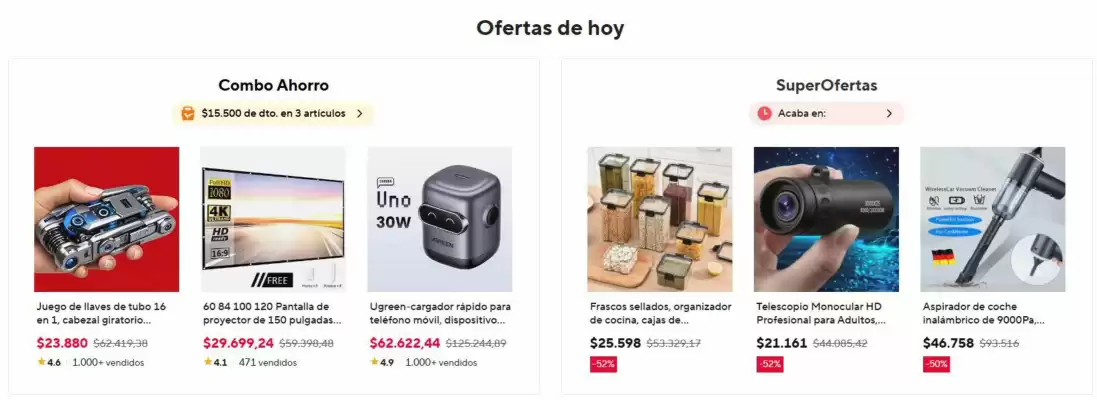 Catálogo AliExpress (válido hasta 16-08)