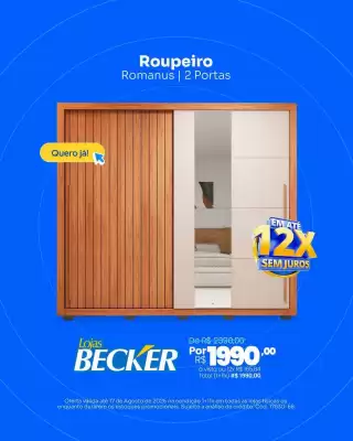 Lojas Becker (válido até 17-08)