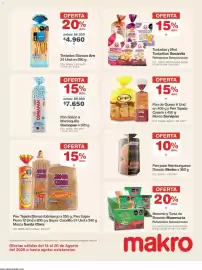 Catálogo Makro semana 33 Página 11: Servipan pan de queso pan tajado casero, Tostadas Blancas Aro €4.960,00