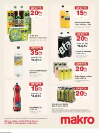 Catálogo Makro semana 33 Página 19: Té Mr Tea €150,00, Gaseosas Bretaña €9.040,00