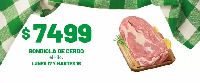Catálogo Almacor Página 1: Bondiola de cerdo €74,99