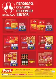 Tabloide Fort Atacadista Página 2: Montana - hambúrguer perdigão misto €1,09, Perdigão - mini chicken de frango €18,99