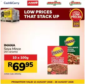 Jumbo catalogue Page 3: Imana Soya Mince €69,95