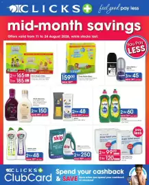 Clicks catalogue Page 1: Clicks Made 4 Baby Dryprotect Disposable Nappies €159,00, Handy Andy Cream €48,00