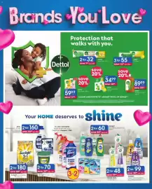 Clicks catalogue Page 16: Dettol 10 Wipes €55,00, Dettol Soap Bars €32,00