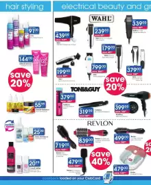 Clicks catalogue Page 24: Revlon Pediprep Foot Spa €479,00, Wahl Quick Style Lithium Trimmer €199,00