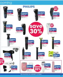 Clicks catalogue Page 25: Philips 2000 Series Gentle Epilator Bre227/00 €599,00, Philips 1000 Series Shaver €529,00