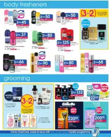 Clicks catalogue Page 26: Clicks Perfume Body Spray €90,00, Sorbet Body Spritzer €80,00
