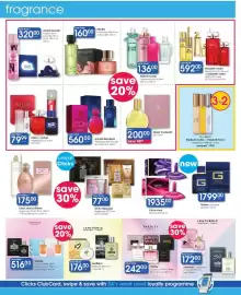 Clicks catalogue Page 36: Elizabeth Arden Red Door or 5th Avenue or Elizabeth Taylor White Diamonds €592,00