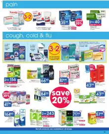 Clicks catalogue Page 41: Salex Products €41,99, One-Day Flu Cure €71,99