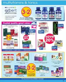 Clicks catalogue Page 43: StaminoGro Tablets €151,00, Liviton Energy Elixir €127,00