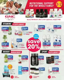 Clicks catalogue Page 46: GNC Vitamin D-3 1000 IU €169,00, GNC Vitamin C Timed-Release €99,00