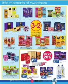 Clicks catalogue Page 52: Cadbury Whispers or Tumbles €22,99, Mister Sweet or Manhattan Sweets €13,00