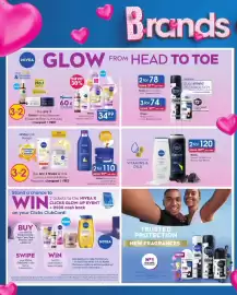 Clicks catalogue Page 8: Nivea Body Cream or Lotion €110,00, Nivea Shower Oil 300 ml or Shower Gel 500 ml €120,00