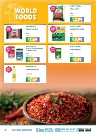 Bestway leaflet Page 10: White pearl garlic paste/ ginger & garlic paste €2,09, White pearl pure butter ghee €14,99