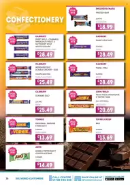 Bestway leaflet Page 16: Cadbury wispa/boost/double deker - duo €25,49, Lion/rolo milk milk chocolate & toffee tube €20,69