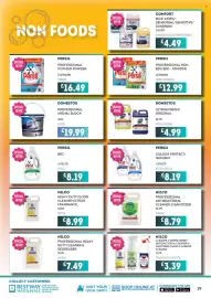 Bestway leaflet Page 19: Domestos professional urinal block €19,99, Nilco heavy duty floor cleaner citrus fragrance €8,99