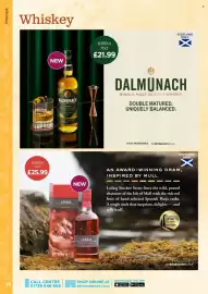 Bestway leaflet Page 18: Dalmunach single malt scotch whisky €21,99