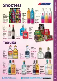 Bestway leaflet Page 29: Corkys sour apple €7,69, Astral bianco tequila €22,49