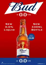 Bestway leaflet Page 44: Bud 0.0% liquid €12,99