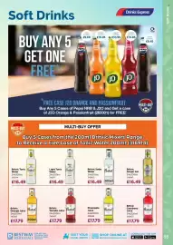Bestway leaflet Page 55: Britvic ginger ale €16,49, Britvic tomato juice €17,79