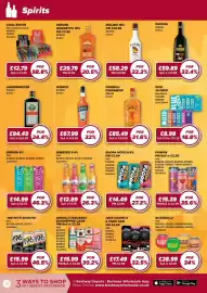Bestway leaflet Page 10: Cool Shots mixed vodka/cocktail €1,49, Breezer €12,89