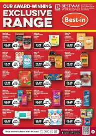 Bestway leaflet Page 35: Chopped tomatoes €6,29, Best-in double chocolate chip cookie €6,99