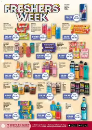Bestway leaflet Page 8: Breezer €12,89, Skittles €13,39