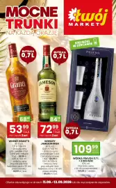 Twój Market gazetka | Alkohole Strona 1: Whiskey Jameson Irish €72,99, Whisky Grant's Triple Wood €53,99