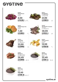 Eurogast Grissemann Flugblatt Seite 15: Systine Entenbrust €26,49, Systine Polentastange natur €7,49