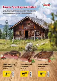Eurogast Grissemann Flugblatt Seite 6: Tiroler Speck g.g.A. Schinkenspeck €16,49, Tiroler Speck g.g.A. Karreespeck €16,99