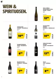 Eurogast Grissemann Flugblatt Seite 8: Zweigelt Heideboden Göschl - Neusiedlersee €6,99, Grauburgunder Umathum €10,99