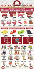 Harter House weekly ad week 33 Page 1: Choice angus marinated steak fajita meat €14,99, Smucker's grape jelly or jam €2,49