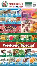 99 Ranch weekly ad week 33 Page 1: Yam Leaf €1,99, Fresh Oyster Jar €5,99