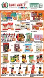 99 Ranch weekly ad week 33 Page 1: Asian taste brown rice €12,99, Queens potato starch series €2,99