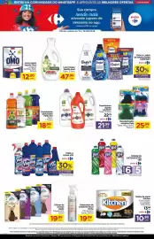 Folheto Carrefour Página 7: Pinho sol - desinfetante perfumado €18,99, Omo - lava-roupas líquido €12,90